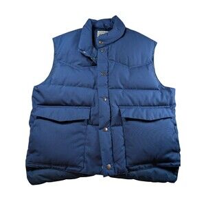 VTG 70's Campus RARE Winter Vest Down/Feather Filling Mens L Retro
